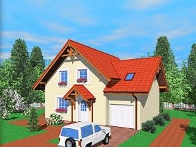 Двухэтажный дом 10х11 - 143.15 м2 — вид 1