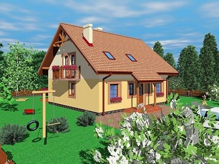 Двухэтажный дом 12х10 - 152 м2 — вид 1