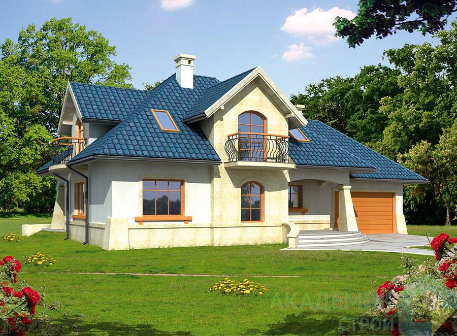 Двухэтажный дом 18х10 - 190.6 м2 — вид 1