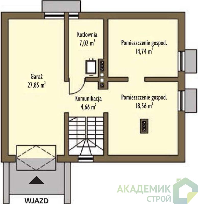 Двухэтажный дом 11х9 - 146.14 м2 — вид 3