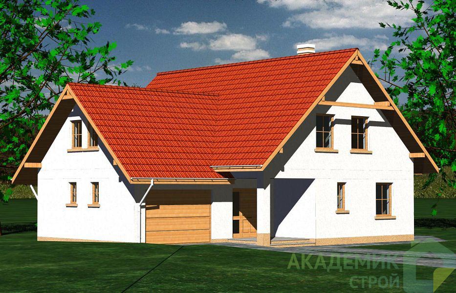 Двухэтажный дом 16х13 - 223.6 м2 — вид 3