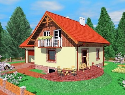 Двухэтажный дом 14х9 - 166.99 м2 — вид 1