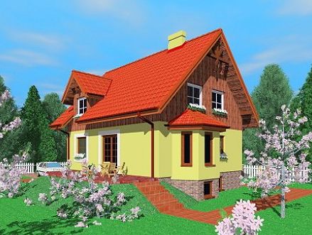 Двухэтажный дом 9х8 - 117.5 м2 — вид 2