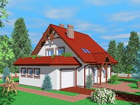 Двухэтажный дом 12х10 - 148.77 м2 — вид 1