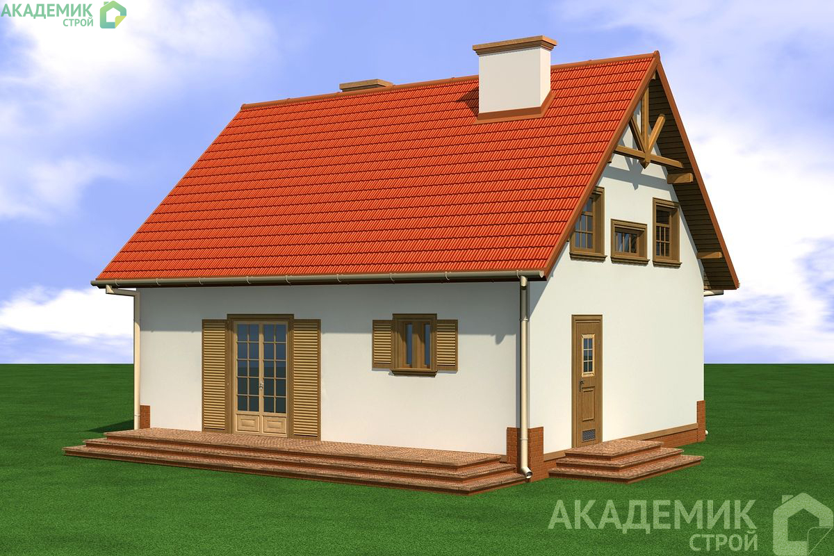 Двухэтажный дом 10х9 - 122.07 м2 — вид 2