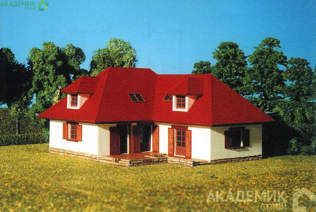 Двухэтажный дом 15х13 - 209.9 м2 — вид 1