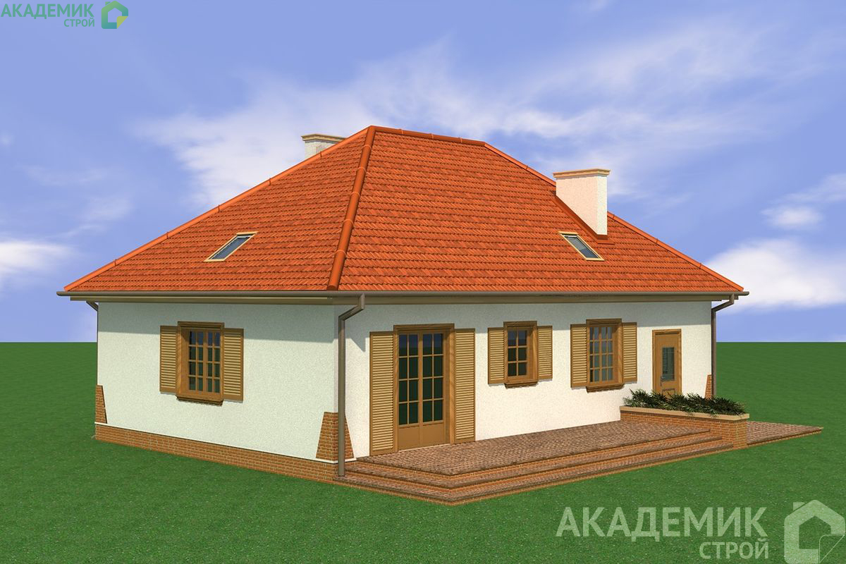 Двухэтажный дом 14х10 - 190.99 м2 — вид 2