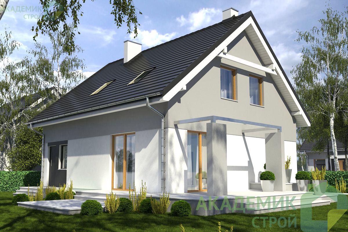 Двухэтажный дом 12х9 - 125.1 м2