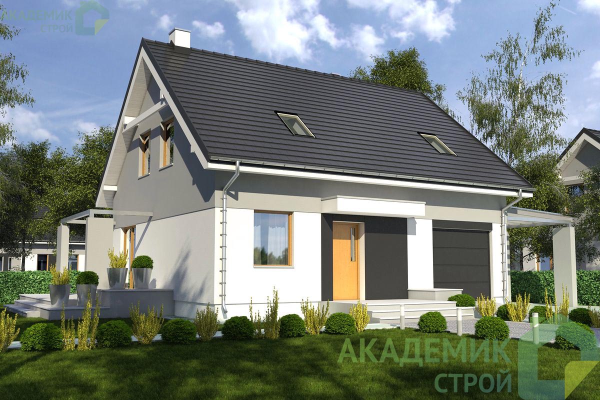 Двухэтажный дом 12х9 - 125.1 м2