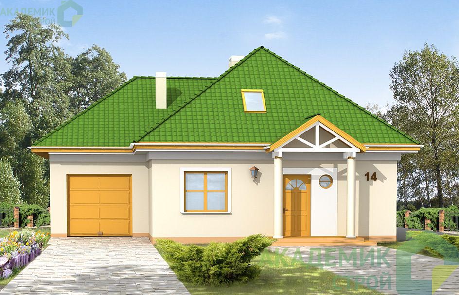Двухэтажный дом 12х11 - 149.92 м2 — вид 1