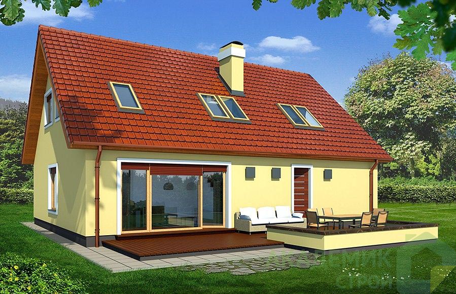 Двухэтажный дом 12х9 - 158.7 м2