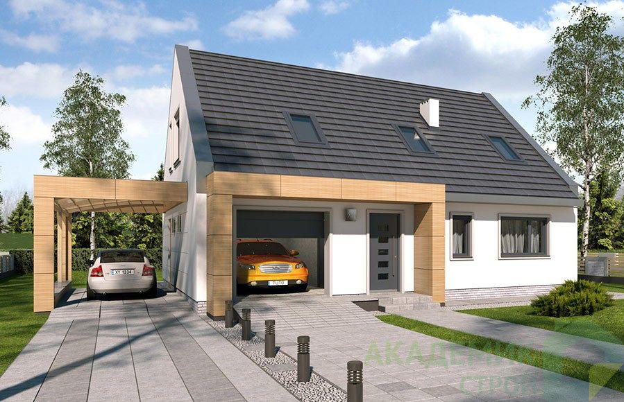 Двухэтажный дом 12х9 - 149.8 м2