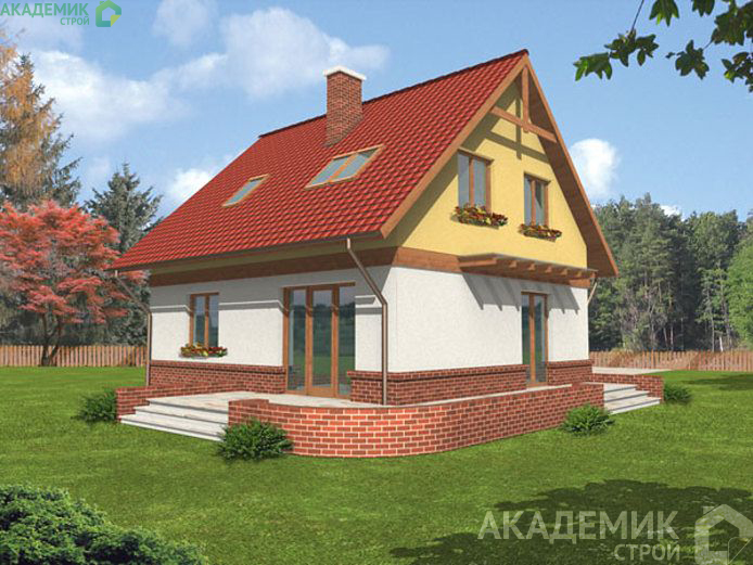 Двухэтажный дом 8х13 - 113.9 м2 — вид 2
