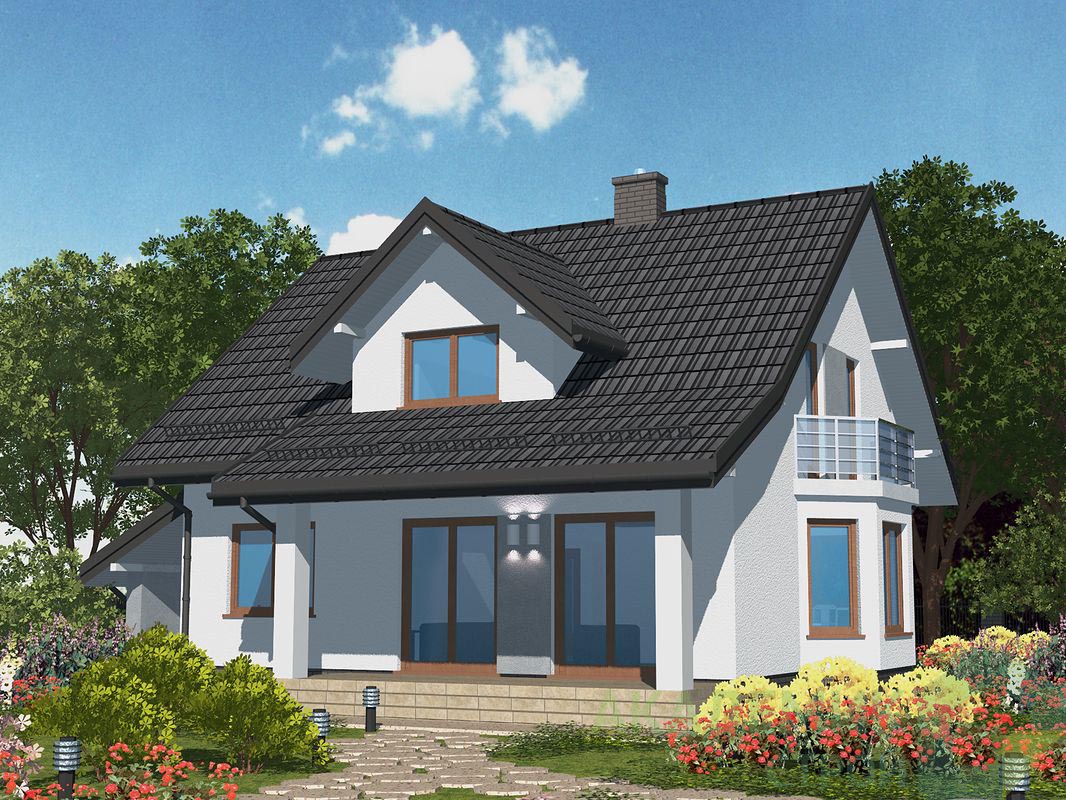 Двухэтажный дом 13х10 - 142.7 м2 — вид 2