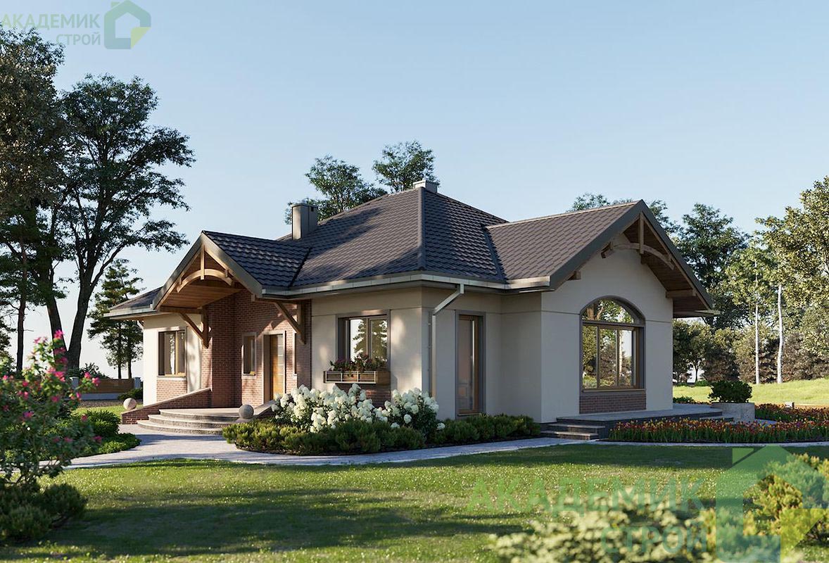 Одноэтажный дом 16х12 - 122.9 м2