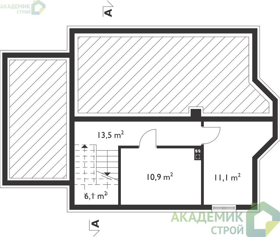 Двухэтажный дом 14х10 - 201.5 м2 — вид 3