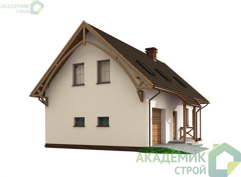Двухэтажный дом 8х13 - 152.39 м2 — вид 3