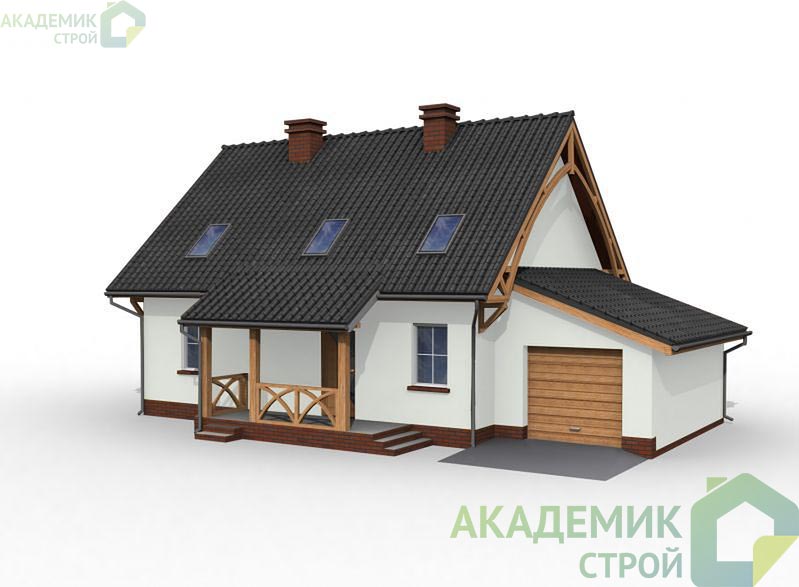 Двухэтажный дом 8х15 - 147.79 м2 — вид 2