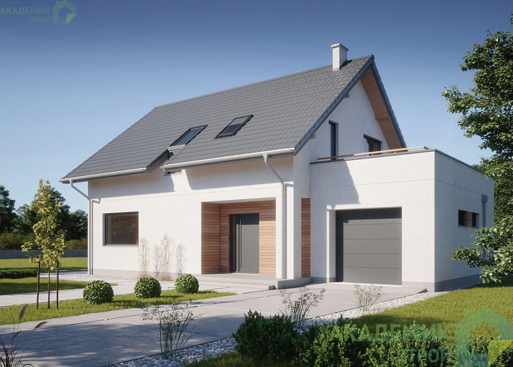 Двухэтажный дом 15х9 - 159.17 м2 — вид 2