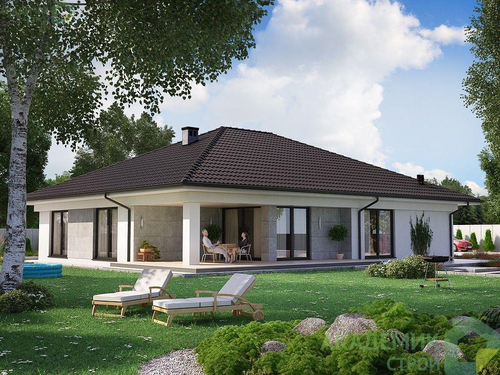 Одноэтажный дом 20х14 - 189.2 м2 — вид 2