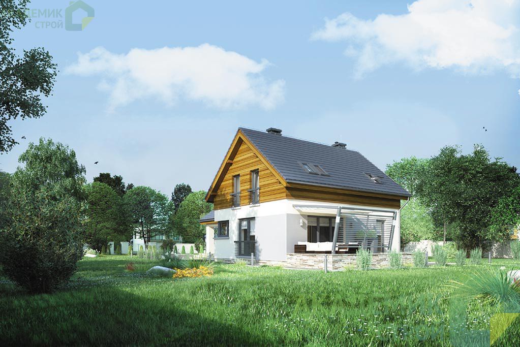 Двухэтажный дом 10х14 - 118.15 м2 — вид 2