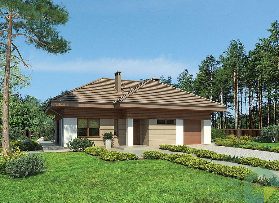 Двухэтажный дом 14х16 - 226.7 м2 — вид 1