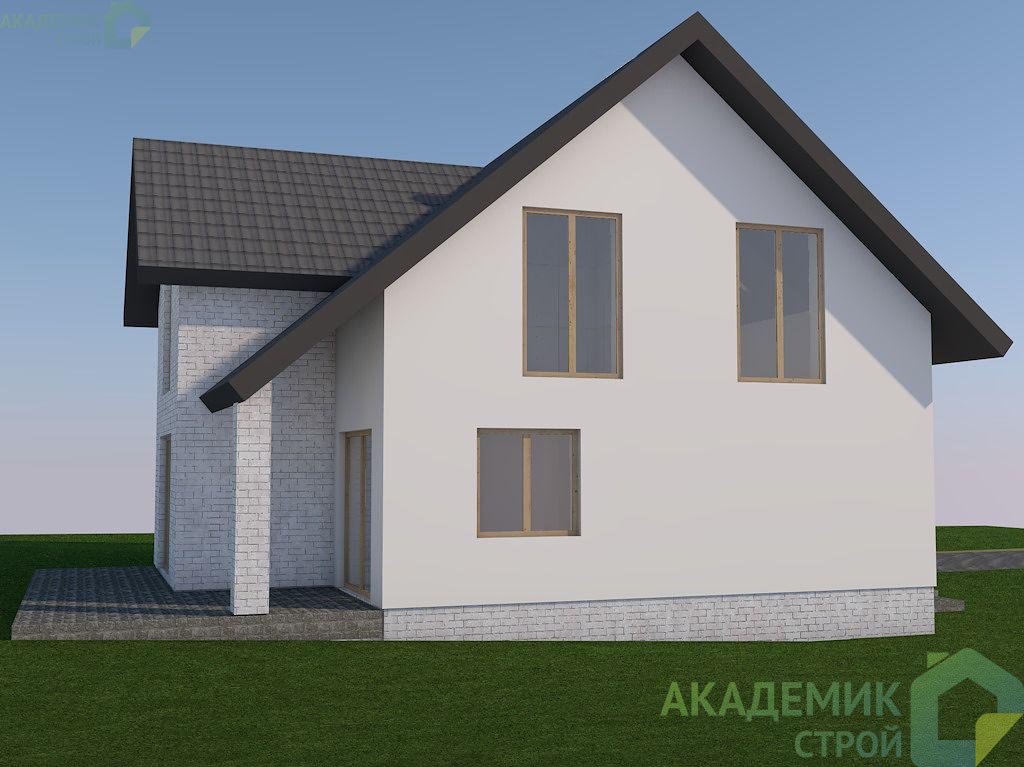 Двухэтажный дом 14х12 - 193.51 м2 — вид 3