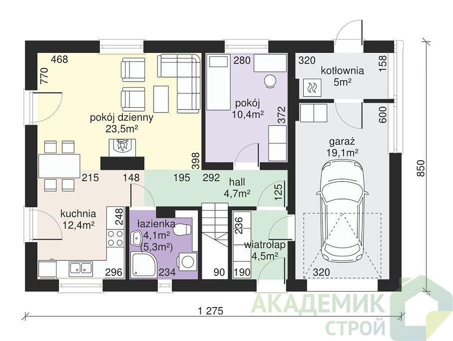 Двухэтажный дом 13х9 - 154.7 м2 — вид 3