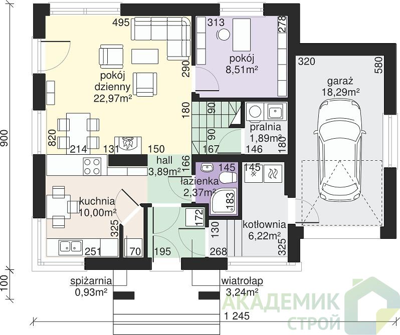 Двухэтажный дом 12х9 - 141.99 м2 — вид 3