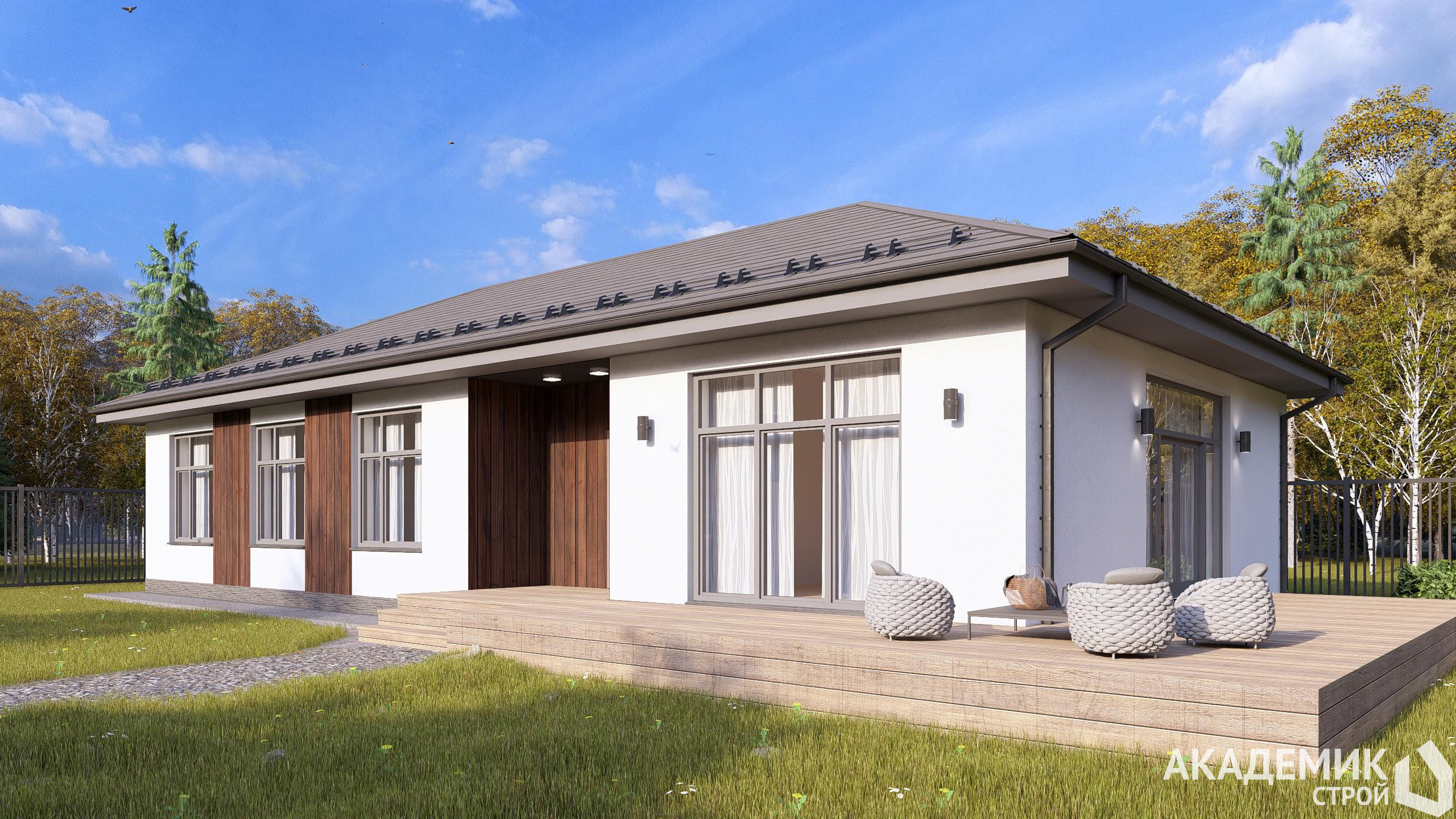 🏡Проект одноэтажного дома 169,92 м² в Свердловской области.🏡