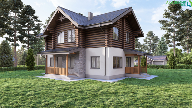 🏠 Проект двухэтажного дома площадью 155,55 м² в д. Бирюково, Владимирская область