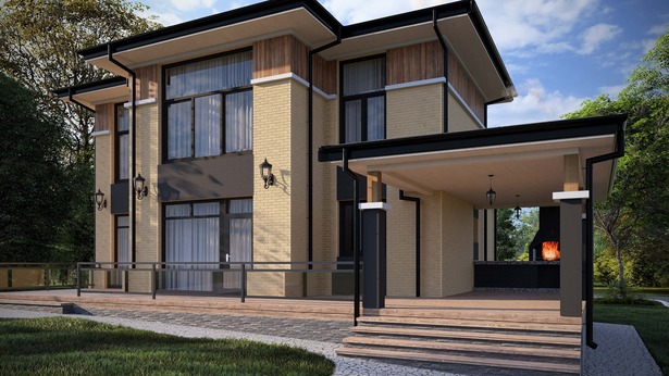 🏠 Проект двухэтажного индивидуального жилого дома общей площадью 271,86 м² в Московской области, городской округ Дмитровский