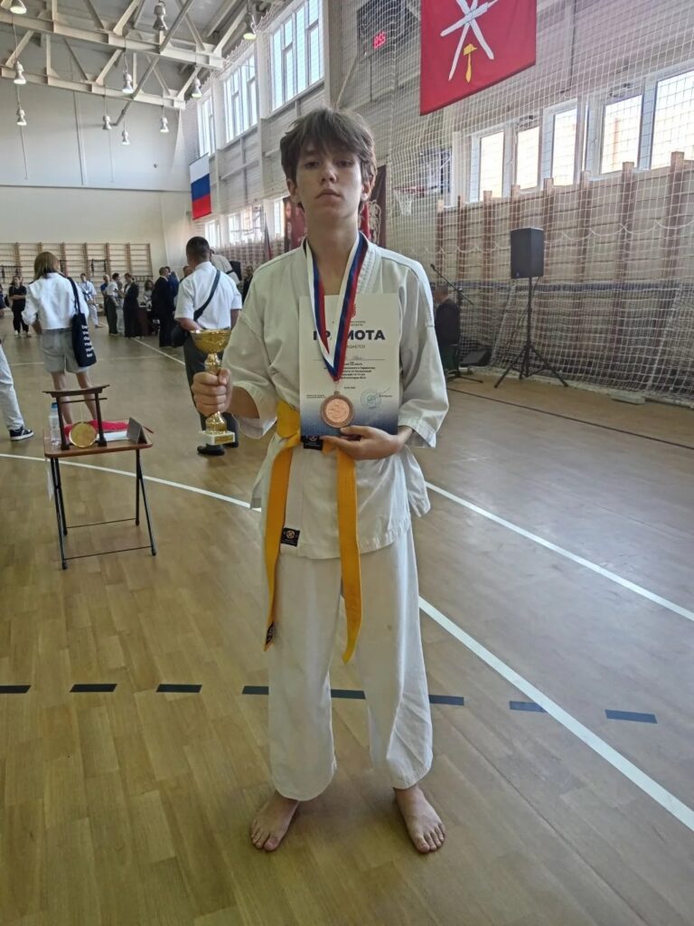 Иван Жабин завоевал бронзу на открытом Чемпионате Тульской области по Киокусинкай