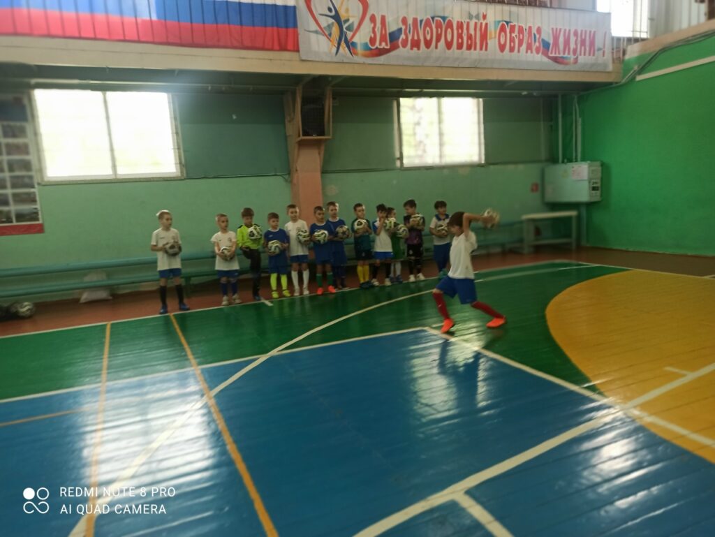 Соревнования по вбрасыванию мяча на дальность среди юных футболистов в Алексине