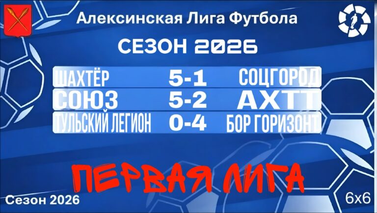 Результаты финального этапа Первой лиги АЛЕКСИНСКОЙ ЛИГИ ФУТБОЛА (АЛФ)