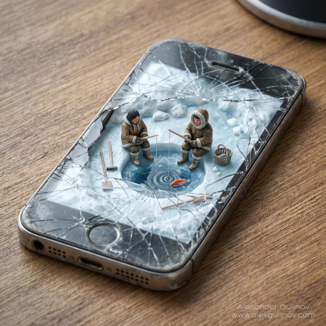 Ice fishing, AI reel