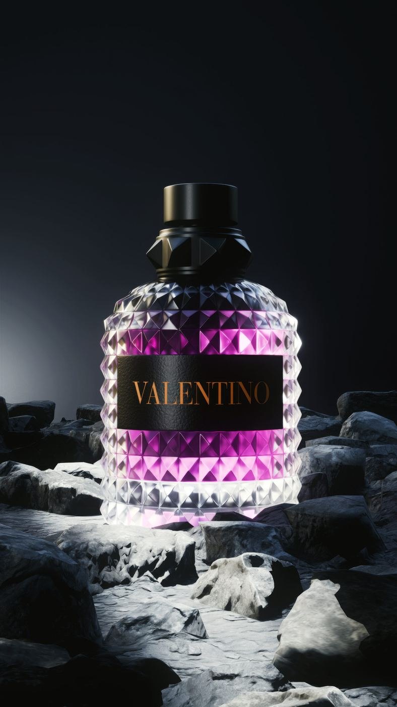 Fragrance bottle, 3D product render