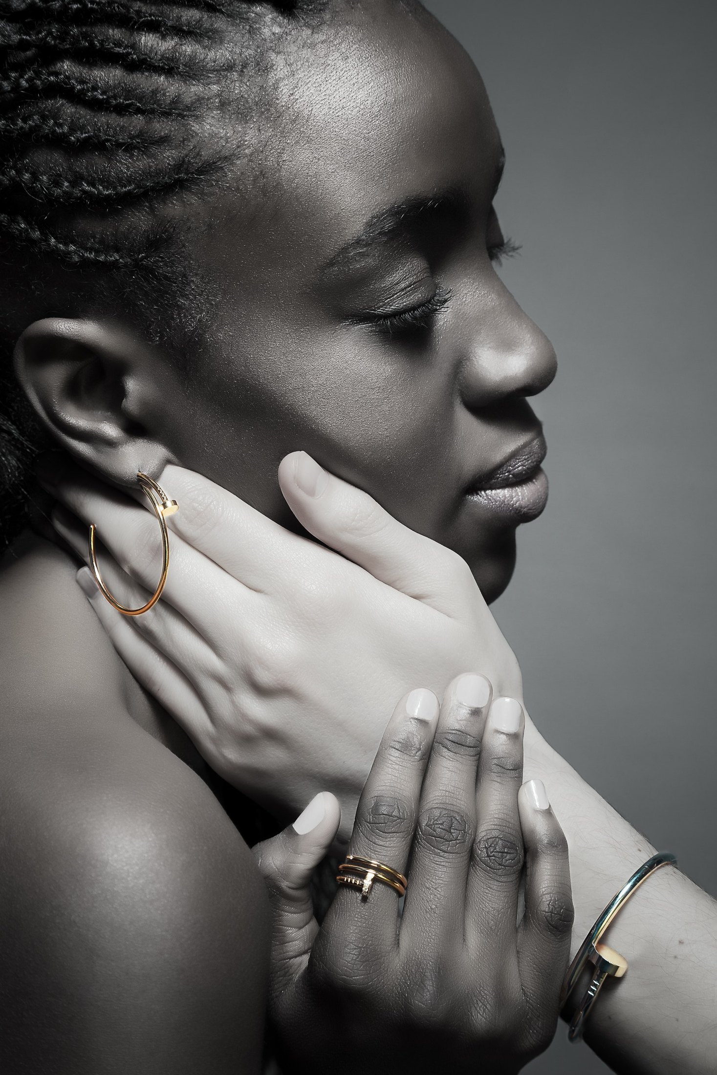 Juste un Clou earring, ring and bracelet
