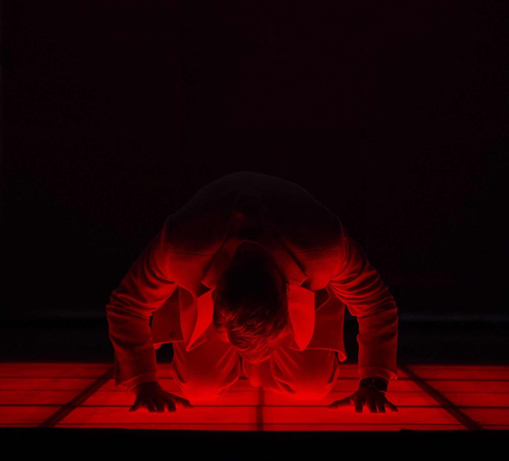 The Magnificent Cuckold, figure on the red floor