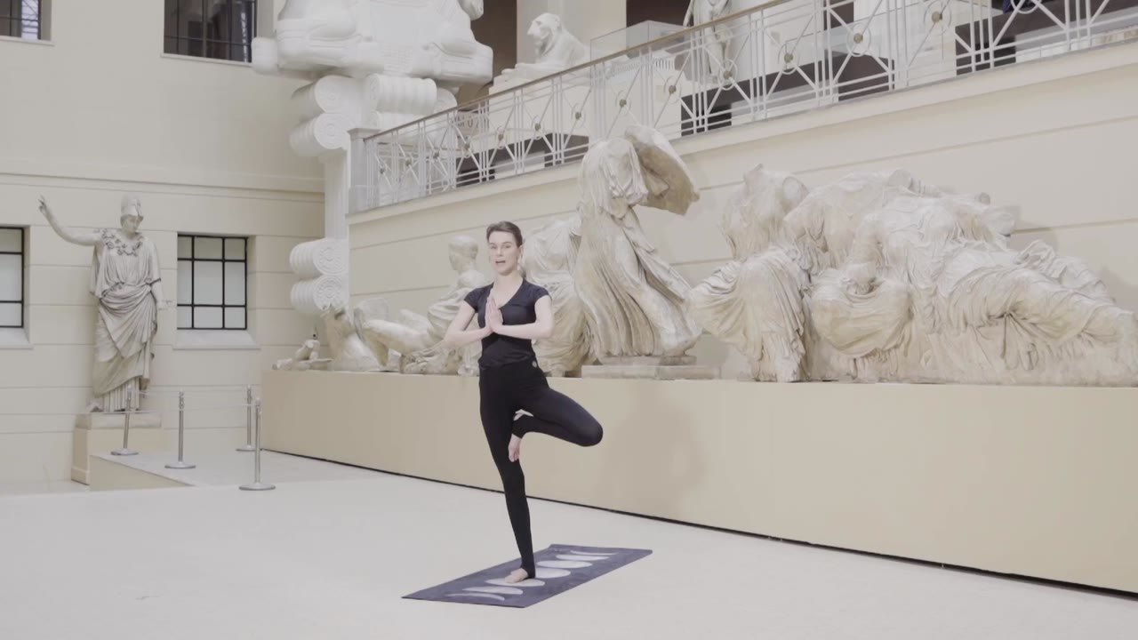 Yoga in the museum