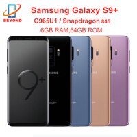 Samsung Galaxy S9 + S9 Plus G965U G965U1 6 ГБ ОЗУ 64 Гб ПЗУ Восьмиядерный 6,2 дюймов NFC Snapdragon 845 идентификация по отпечатку пальца 10000004252800