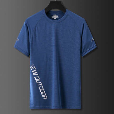 Мужская спортивная футболка для бега, быстросохнущая дышащая футболка с коротким рукавом для тренажерного зала, спортивная одежда для бега и тренировок, футболка для фитнеса 10000026702686