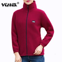 Куртка женская флисовая с воротником-стойкой, 8 цветов, размеры до 4XL 1000006466598