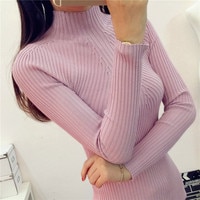 Женский зимний свитер-водолазка с длинным рукавом и длинным рукавом 1000007195530