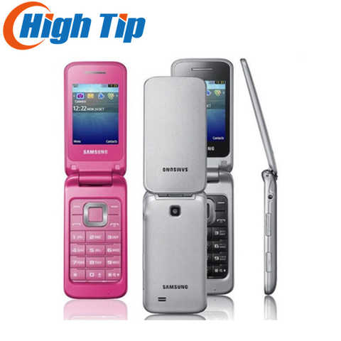 Оригинальный разблокированный мобильный телефон Samsung C3520, только 3G WCDMA, МП, флип, Восстановленный 1005001265996742
