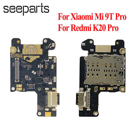 Испытанный Mi 9T Pro зарядный порт печатная плата USB зарядный док-разъем с микрофоном гибкий кабель для Xiaomi Redmi K20 Pro 1005001296039894