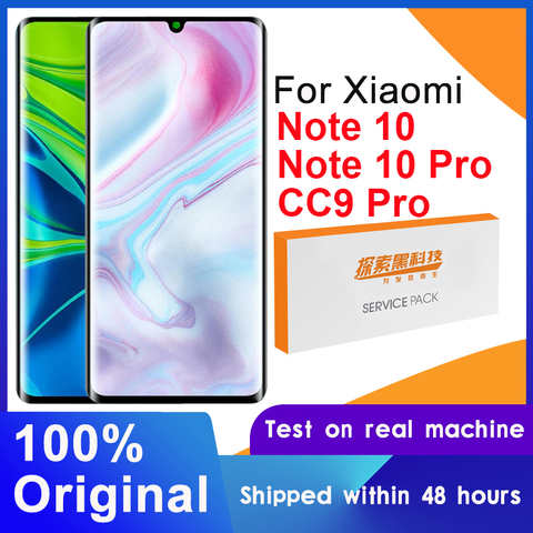 100% Оригинальный 6,47 "дисплей для Xiaomi Mi CC9 Pro ЖК-дисплей для Mi Note 10 дисплей с сенсорным экраном дигитайзер для Mi Note 10 Pro ЖК 1005001305484647