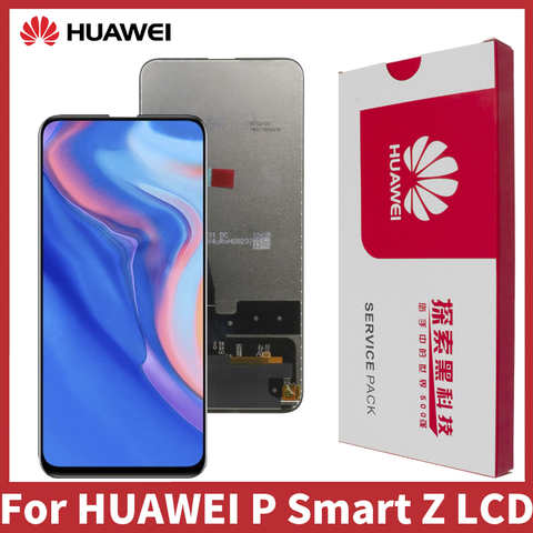 6,59 "новый дисплей для Huawei P Smart Z STK-LX1, ЖК-сенсорный экран с рамкой, сменный дигитайзер для Y9 Prime 2019, ЖК-экран 1005001311079523