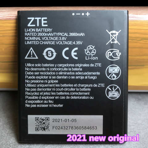 Новый оригинальный аккумулятор 2660 мАч Li3826T43P4h705949 для ZTE Blade A5 2019 / Blade A3 2020 A530 A606 BA530 BA606 1005001314410015