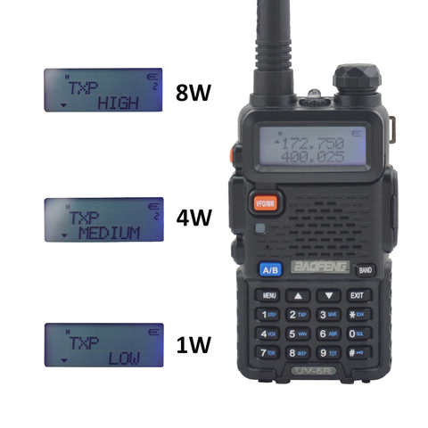 Baofeng рация UV-5R 8 Вт VHF UHF двухдиапазонный FM портативный двухсторонний радиоприемник 128CH с наушником 1005001343881061
